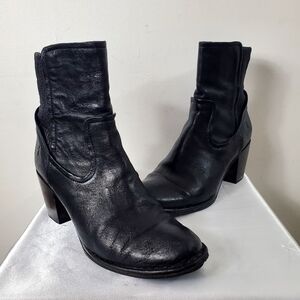 Frye Boots Womens Leather 10 Pull On Chelsea Block Lucinda Scrunch Short Y2K